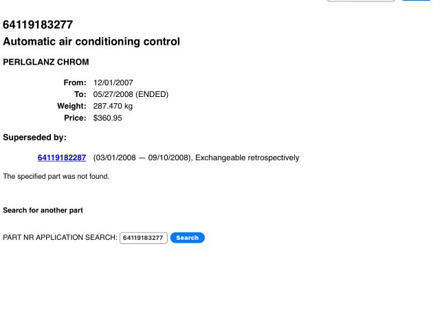 bontott BMW 3 E91 Fűtéskapcsoló (digit klímás)