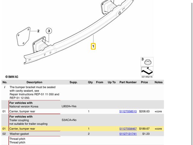 bontott BMW 3 E91 Hátsó Lökhárító Merevítő (Fém)