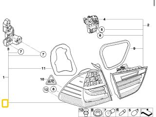 bontott BMW 3 E91 Jobb Hátsó Lámpa