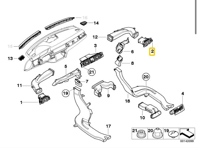 bontott BMW 3 E91 Jobb Szellőző