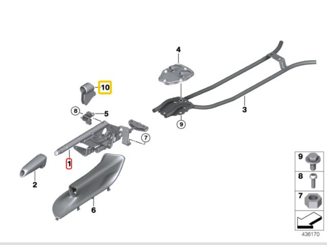 bontott BMW 3 E91 Kézifék Kar
