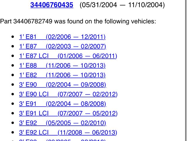 bontott BMW 3 E91 Kézifék Kar