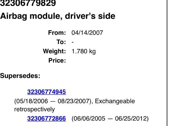 bontott BMW 3 E91 Kormánylégzsák