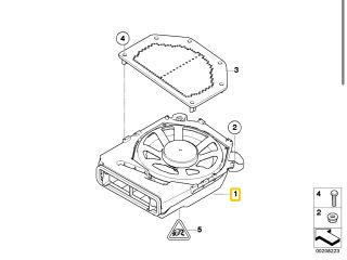 bontott BMW 3 E91 Mélynyomó Hangszóró