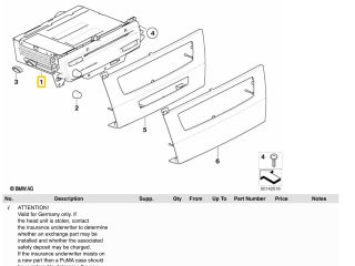bontott BMW 3 E91 Navigációs Fejegység