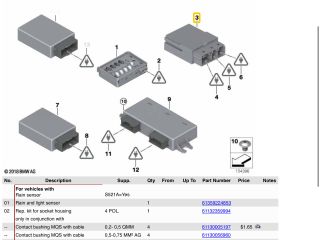 bontott BMW 3 E91 Ülés Elektronika