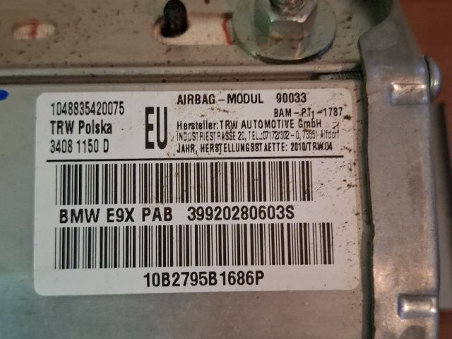 bontott BMW 3 E91 Utasoldali Légzsák