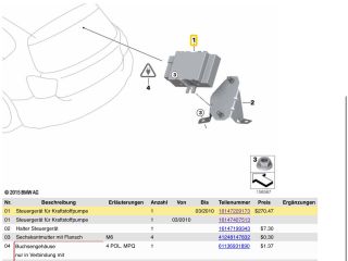 bontott BMW 3 E92 Üzemanyag Szivattyú Relé