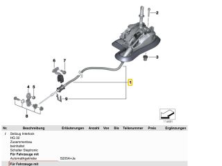 bontott BMW 3 E92 Automata Váltókar