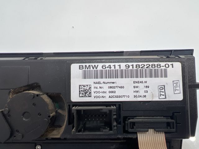 bontott BMW 3 E92 Fűtéskapcsoló (digit klímás)