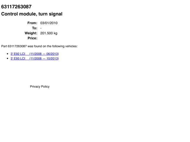 bontott BMW 3 E92 Irányjelző Relé