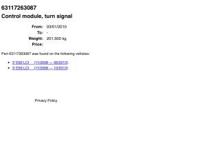 bontott BMW 3 E92 Irányjelző Relé