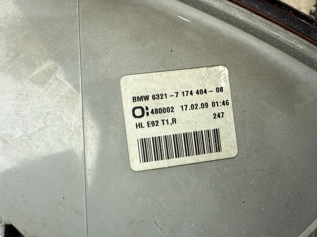 bontott BMW 3 E92 Jobb Hátsó Lámpa