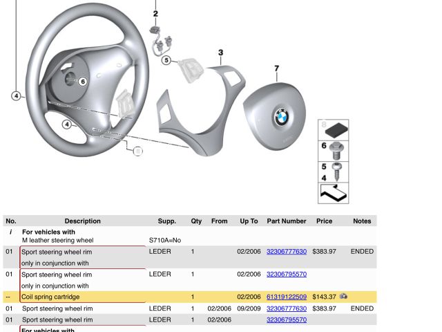 bontott BMW 3 E92 Légzsák Átvezető Szalagkábel