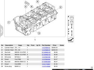 bontott BMW 3 E92 Bal Hengerfej (V-Motor/Boxer)