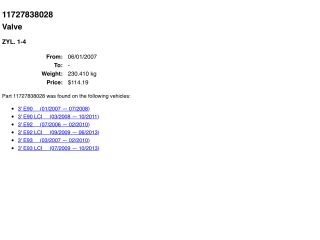 bontott BMW 3 E92 Szívósor Állító Vákuumszelep