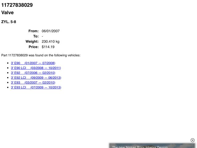 bontott BMW 3 E92 Szívósor Állító Vákuumszelep