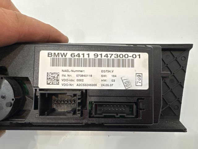 bontott BMW 3 E93 Fűtéskapcsoló (digit klímás)