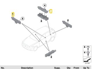 bontott BMW 3 F30-F35 Komfort Elektronika