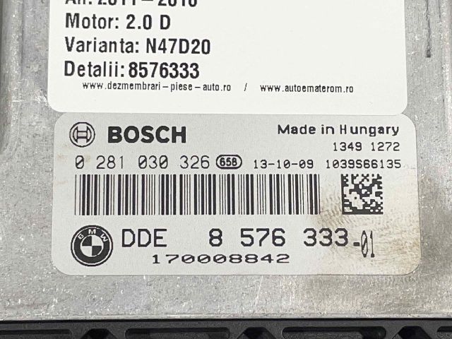 bontott BMW 3 F30-F35 Motorvezérlő