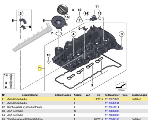 bontott BMW 3 F30-F35 Szelepfedél