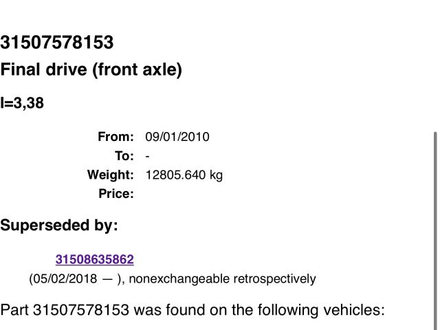 bontott BMW 3 F30-F35 Első Differenciálmű