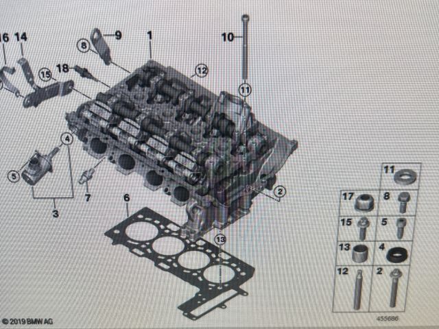 bontott BMW 3 F30-F35 Hengerfej