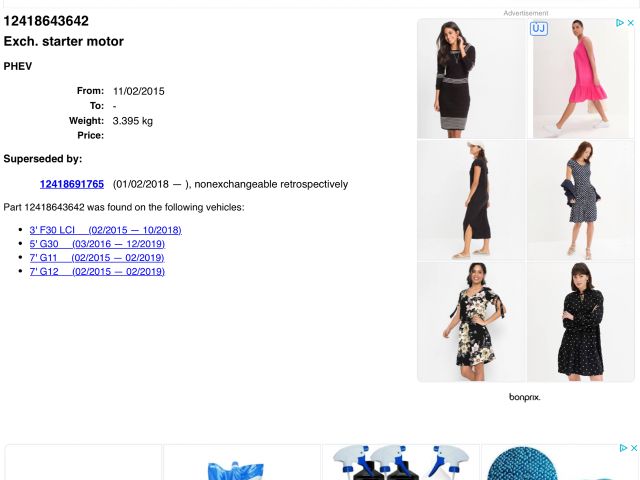 bontott BMW 3 F30-F35 Önindító