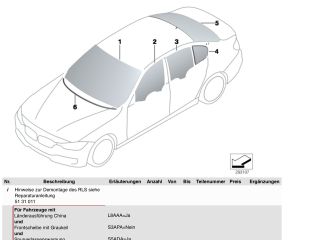 bontott BMW 3 F30-F35 Bal első Ablak