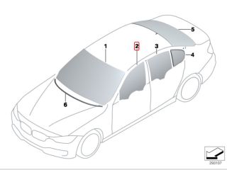 bontott BMW 3 F30-F35 Bal első Ablak