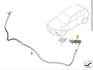 bontott BMW 3 F30-F35 Bal Fényszórómosó Fúvóka