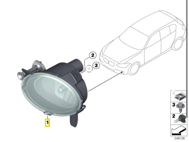 bontott BMW 3 F30-F35 Bal Ködfényszóró