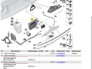 bontott BMW 3 F30-F35 Csomagtérajtó Zárszerkezet