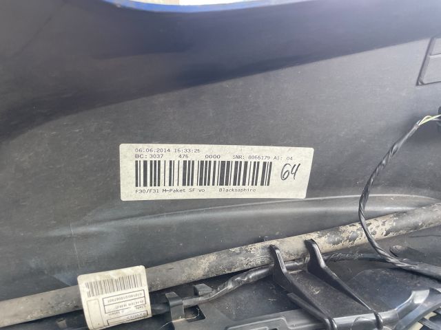 bontott BMW 3 F30-F35 Első Lökhárító (Részeivel)