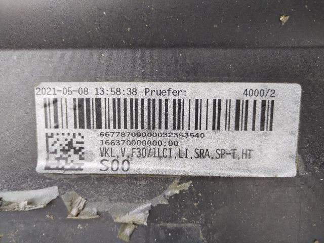 bontott BMW 3 F30-F35 Első Lökhárító (Üresen)