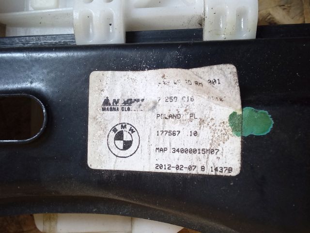 bontott BMW 3 F30-F35 Jobb hátsó Ablakemelő Szerkezet (Elektromos)