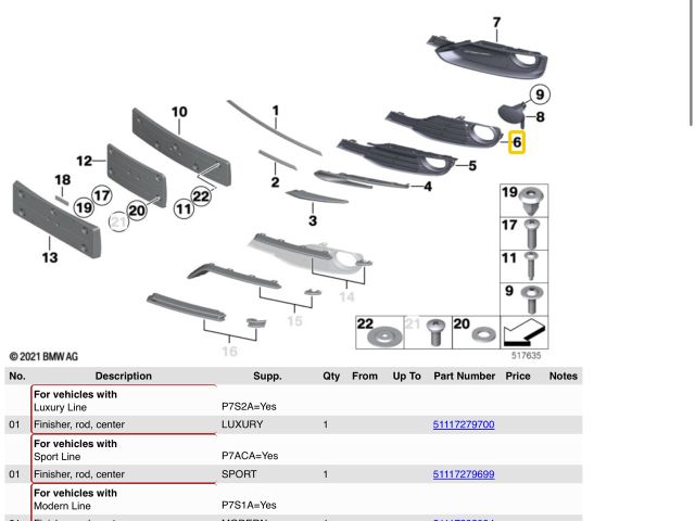 bontott BMW 3 F30-F35 Jobb Szellőző Keret
