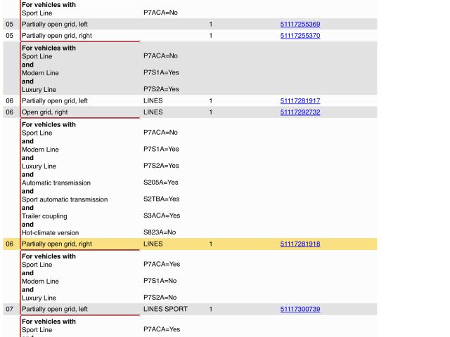 bontott BMW 3 F30-F35 Jobb Szellőző Keret