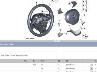 bontott BMW 3 F30-F35 Kormány