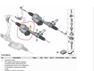 bontott BMW 3 F30-F35 Kormányszervó Motor (Elektromos)