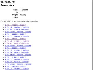 bontott BMW 3 F30-F35 Légzsák Elektronika