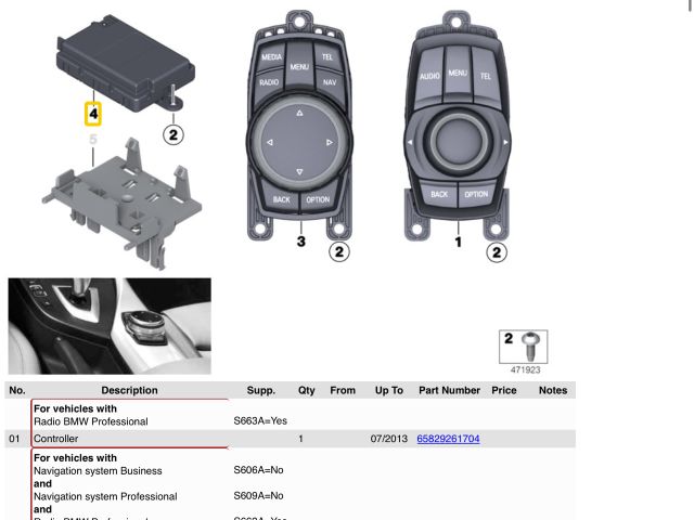 bontott BMW 3 F30-F35 Navigáció Elektronika