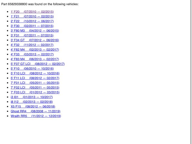 bontott BMW 3 F30-F35 Navigáció Elektronika