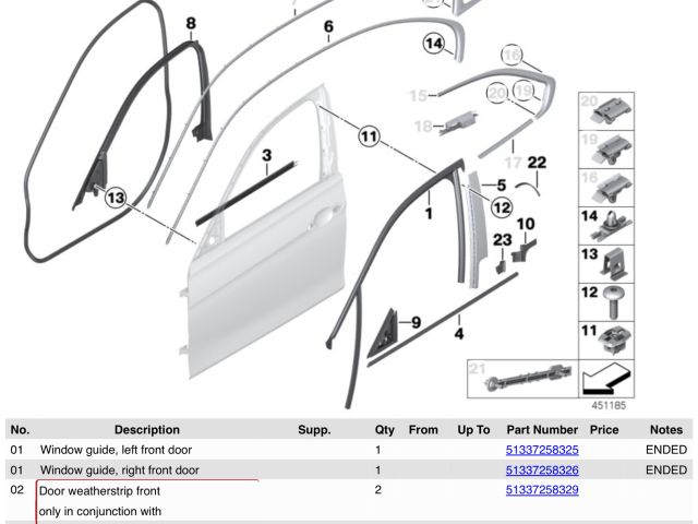 bontott BMW 3 F30-F35 Tető Díszléc