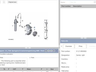 bontott BMW 3 F31 Jobb első Csonkállvány Kerékaggyal