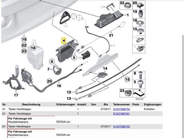 bontott BMW 3 F31 Csomagtérajtó Zárszerkezet