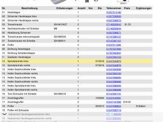 bontott BMW 3 F31 Gázrugós Kitámasztó Teleszkóp Csomagtérajtó Bal