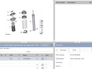 bontott BMW 3 F31 Hátsó Lengéscsillapító (Pozíciófüggetlen)