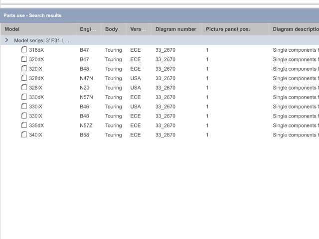bontott BMW 3 F31 Hátsó Lengéscsillapító (Pozíciófüggetlen)