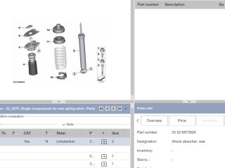 bontott BMW 3 F31 Hátsó Lengéscsillapító (Pozíciófüggetlen)